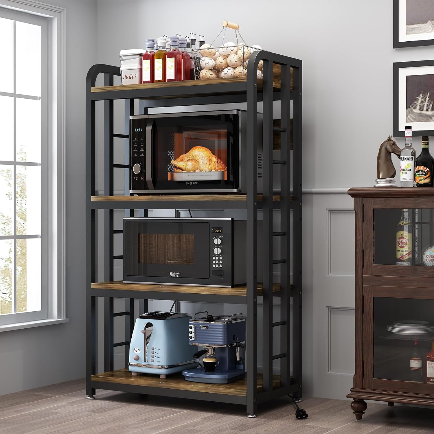 Kitchen Baker - Scaffale da cucina a 4 livelli