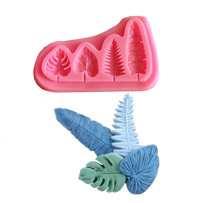 Kitchen Baking Decor - Stampi in silicone con foglie di