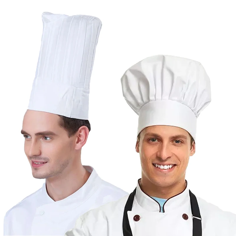 Kitchen Baker - Cappello da Cuoco Bianco 22/29cm, Berretto