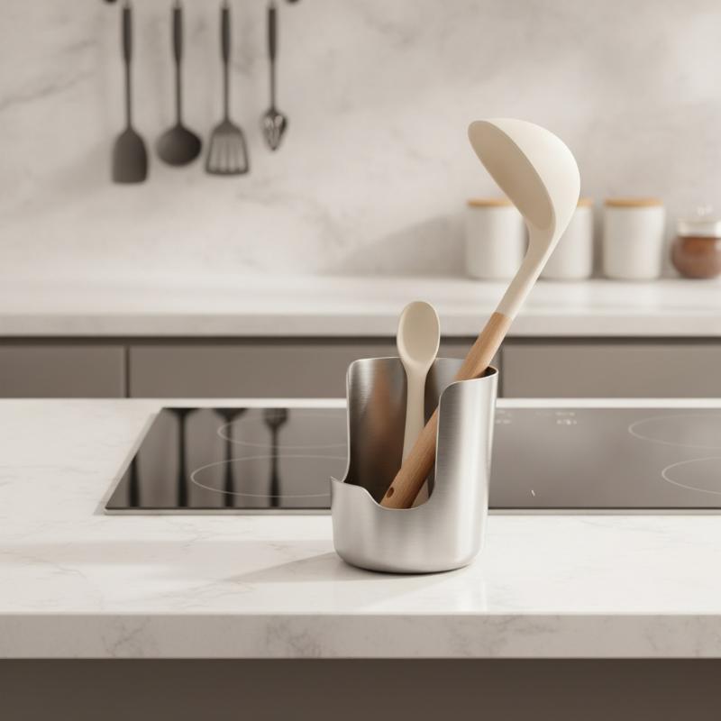 Kitchen Baking Organization - Supporto per utensili 2-in-1 in acciaio
