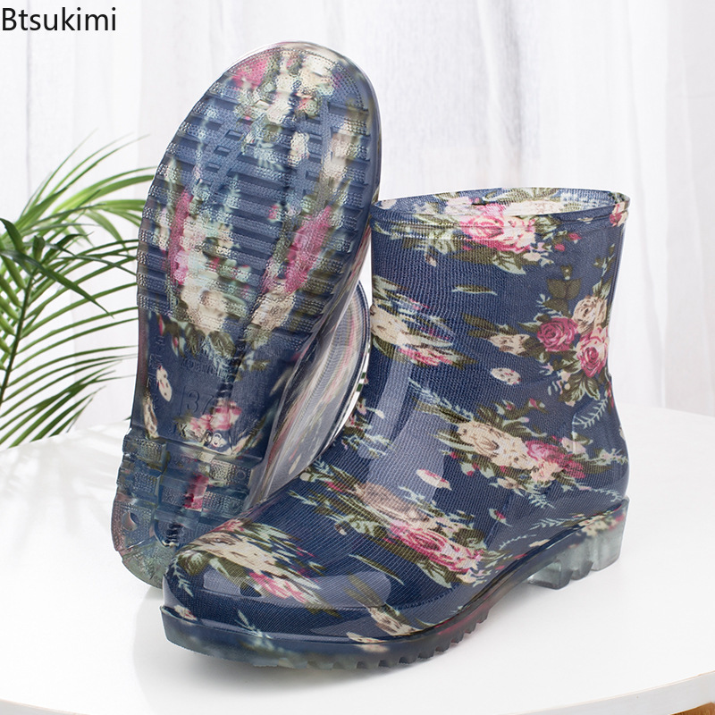 Kitchen Job - Stivali da Pioggia Impermeabili alla Moda