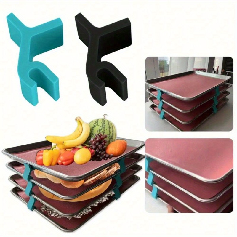 Kitchen Baking Sheet Organizer - Organizer per fogli da forno impilabile,