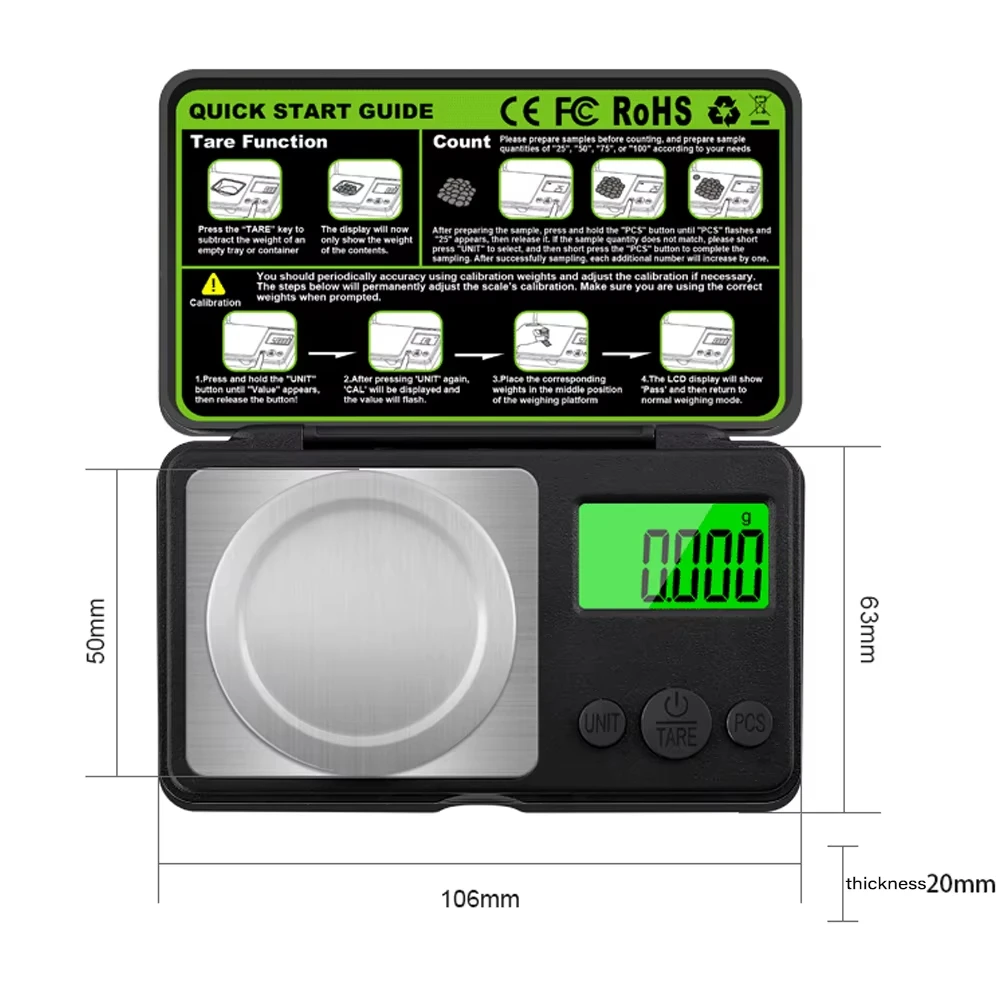 Mini Kitchen Baking - Mini Bilancia Digitale di Precisione per