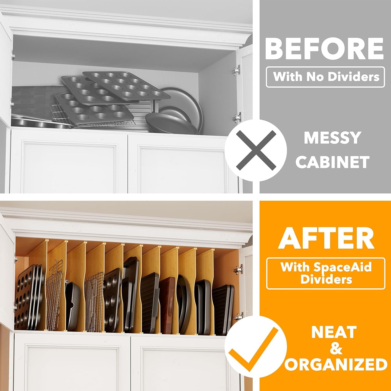 Confezione da 10 Divisori in B - Kitchen Baking Sheet Organizer recensione e prezzo