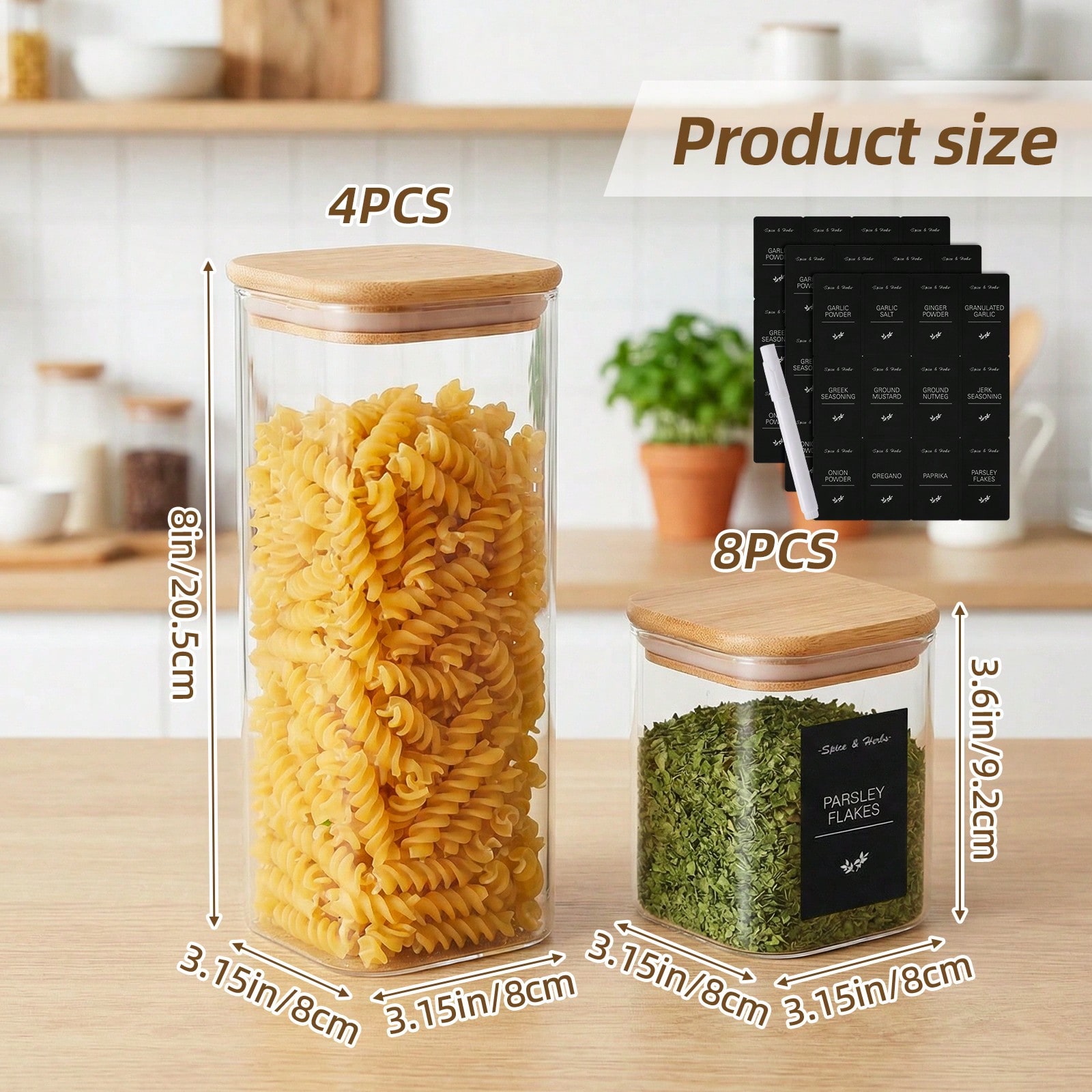 Tomnk 12 Contenitori in Vetro  - Kitchen Baking Organization recensione e prezzo
